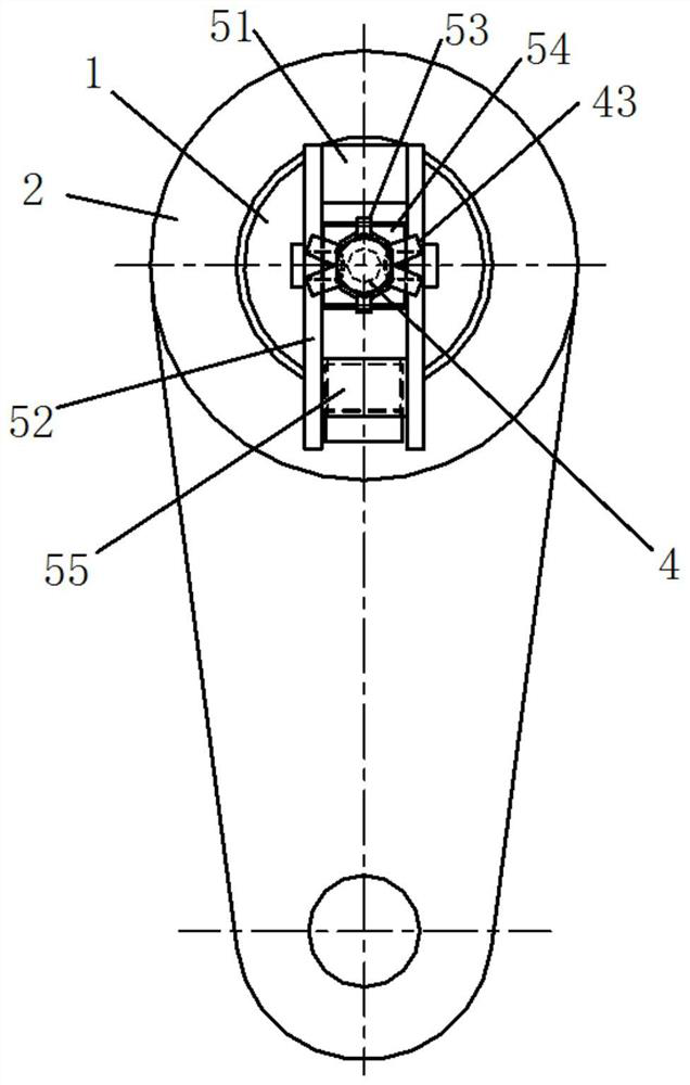Gib-head taper key protection device for transmission shaft of railroad hopper car