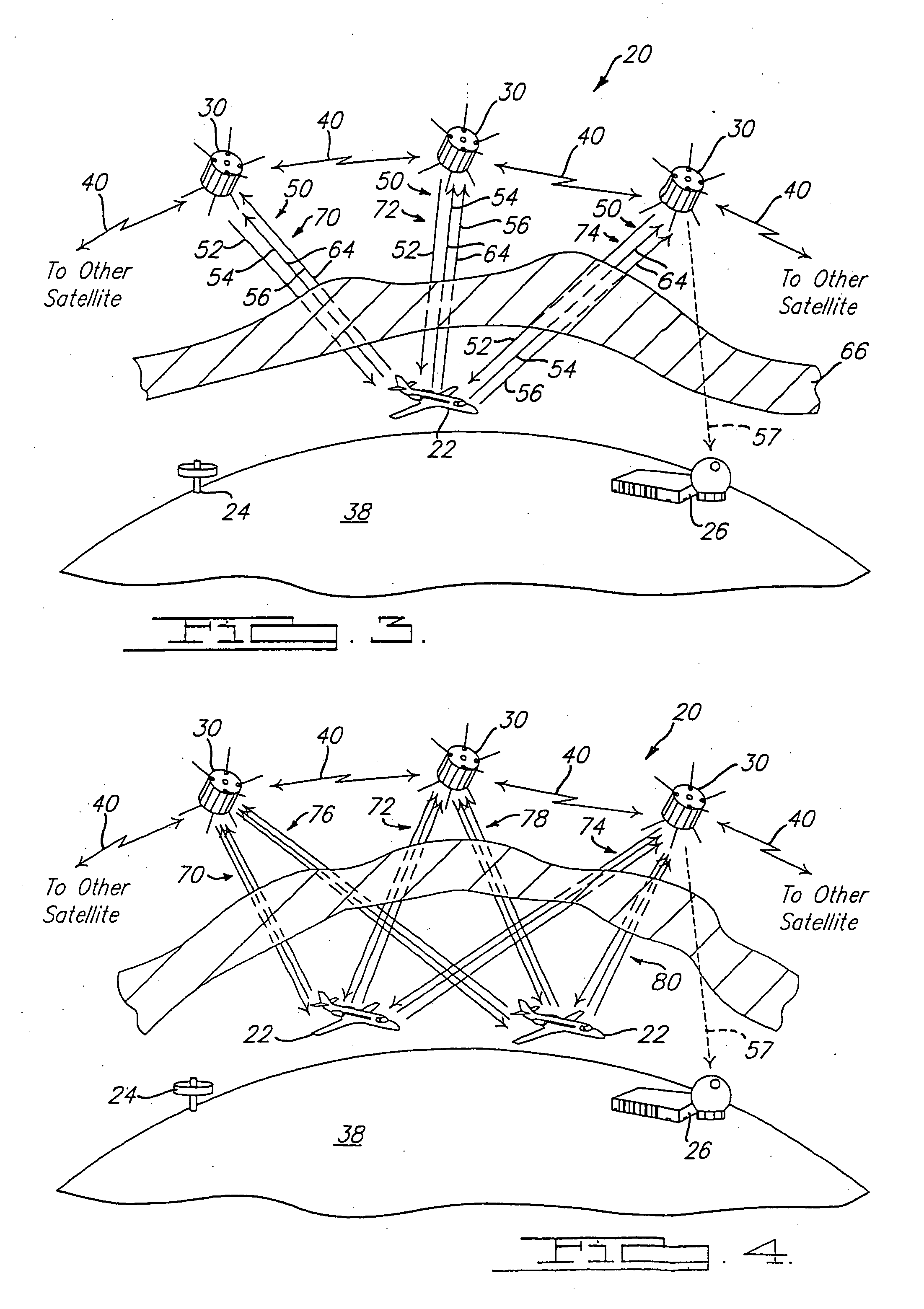 Method and apparatus for providing an integrated communications, navigation and surveillance satellite system