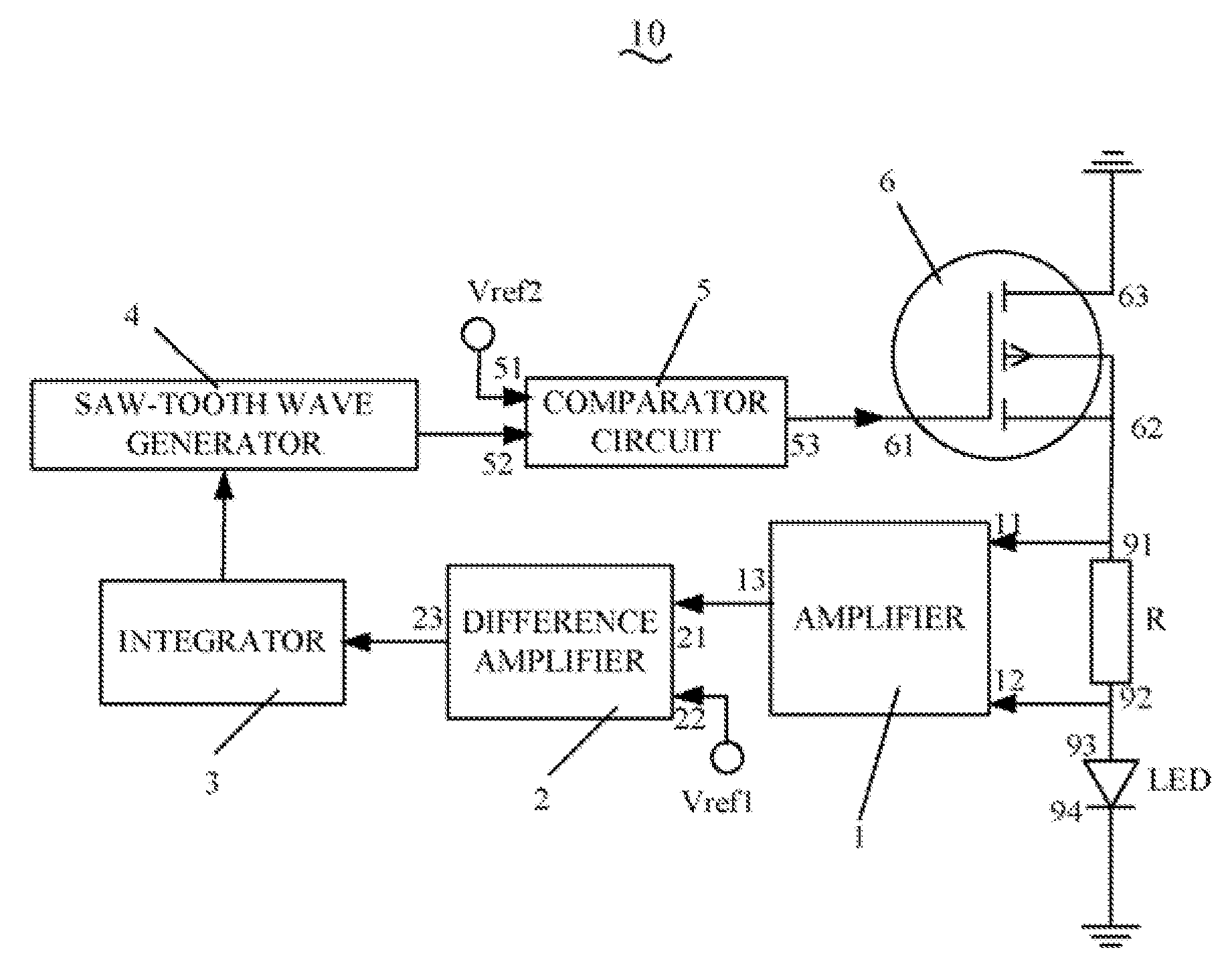 Driving circuit for light-emitting diode