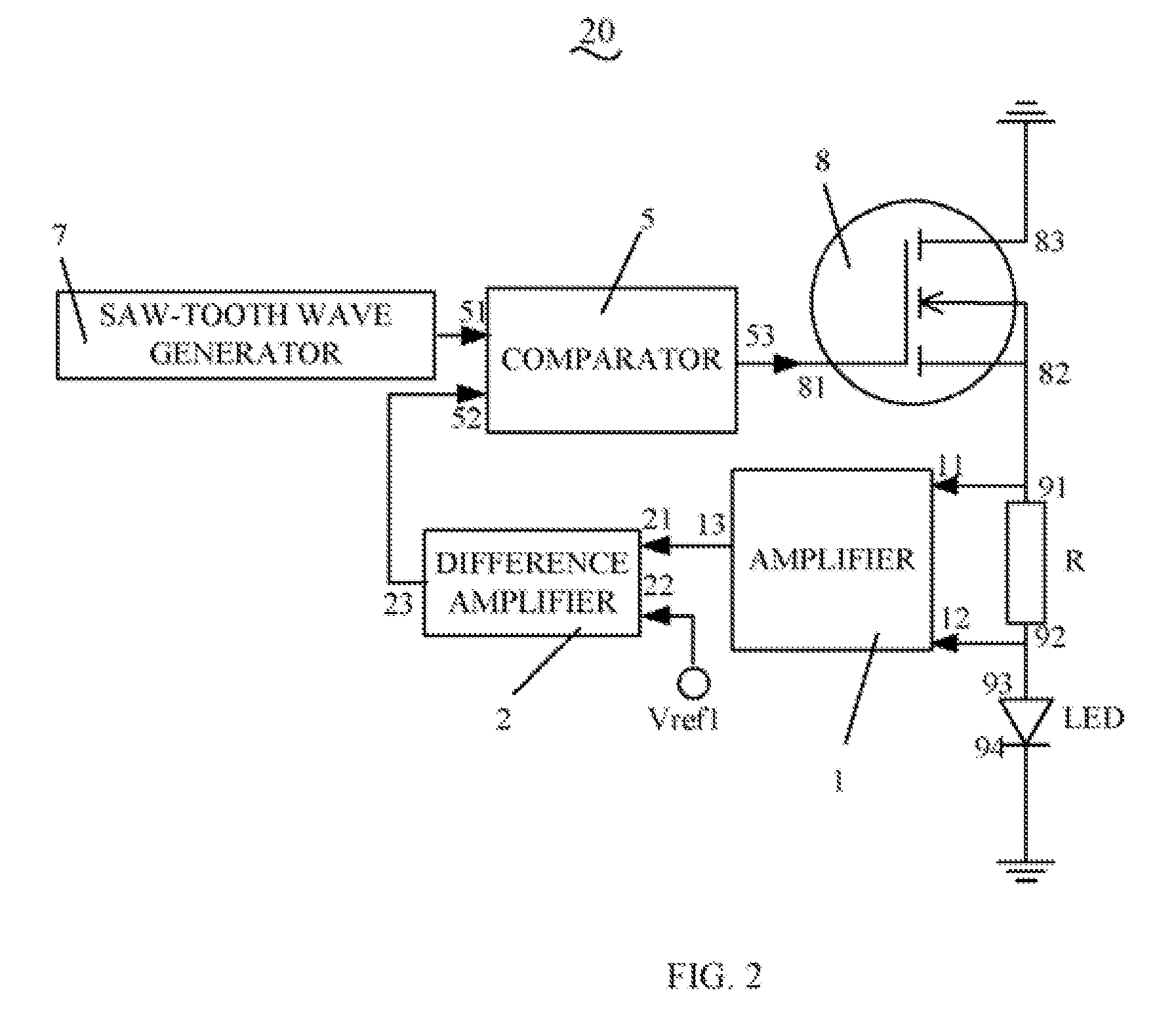 Driving circuit for light-emitting diode