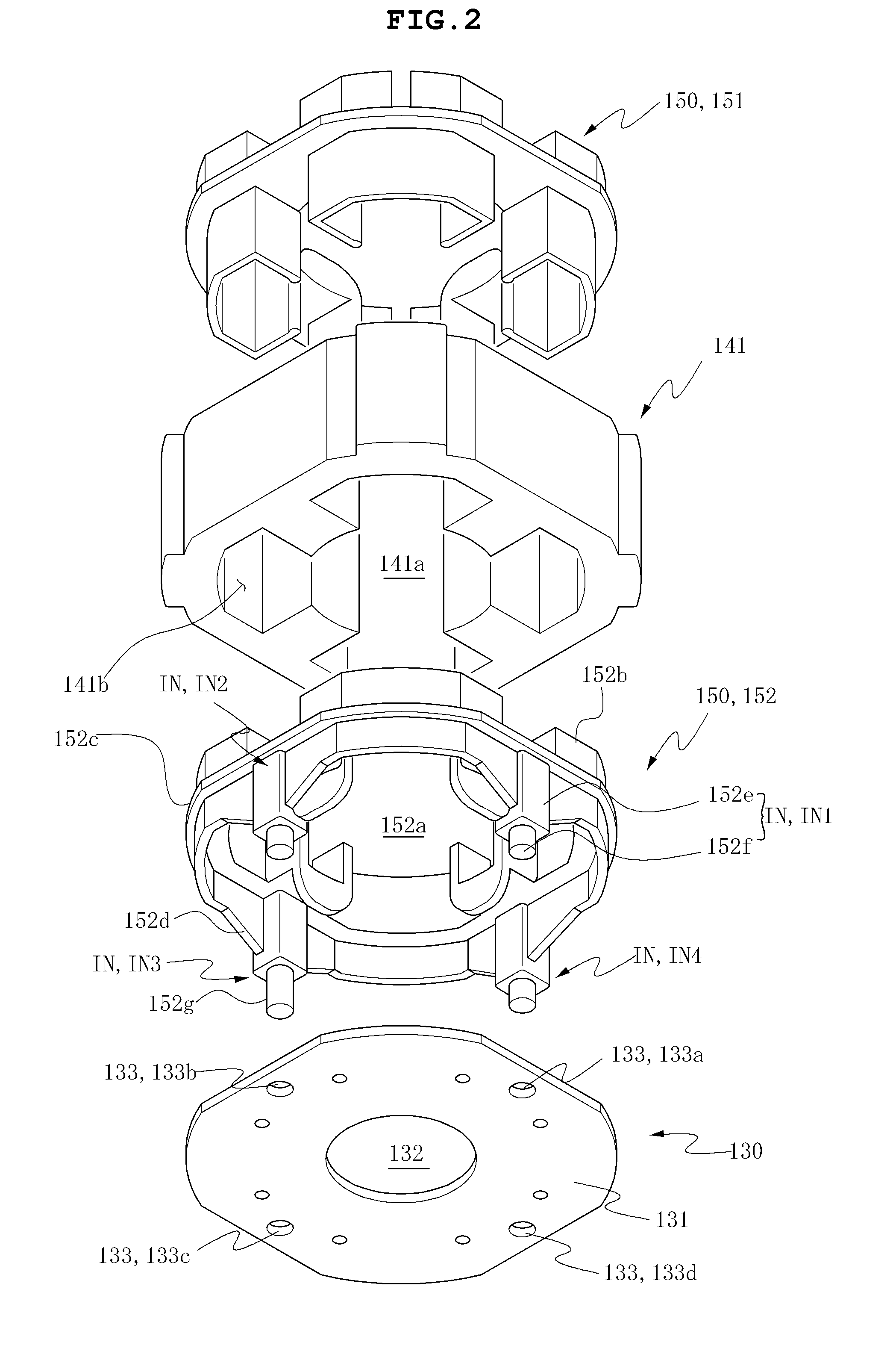 Switched reluctance motor assembly and method of assembling the same