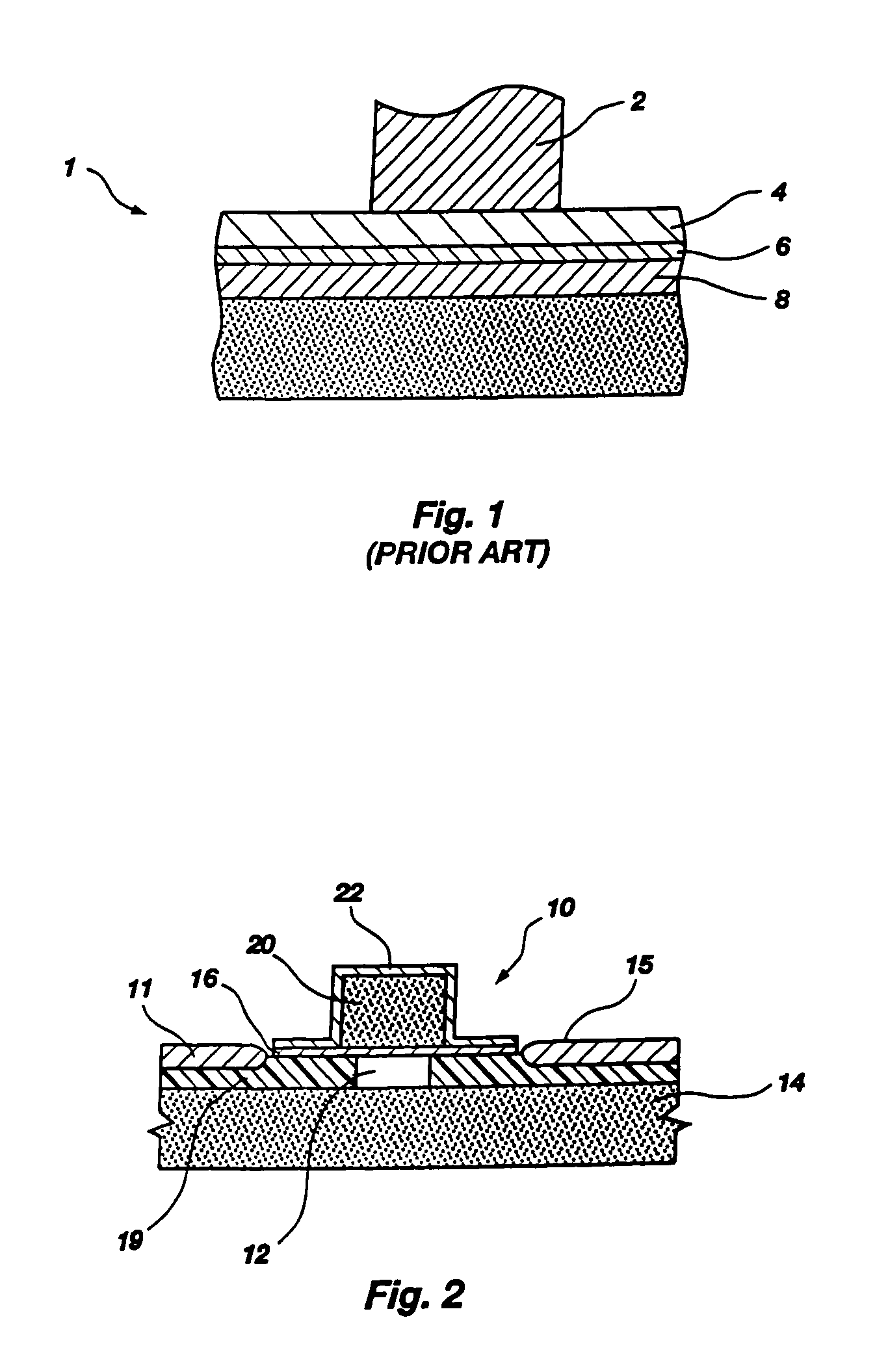 Electrical and thermal contact for use in semiconductor devices