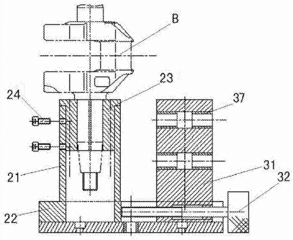 Integrated detection device applied to small aero engine crankshaft