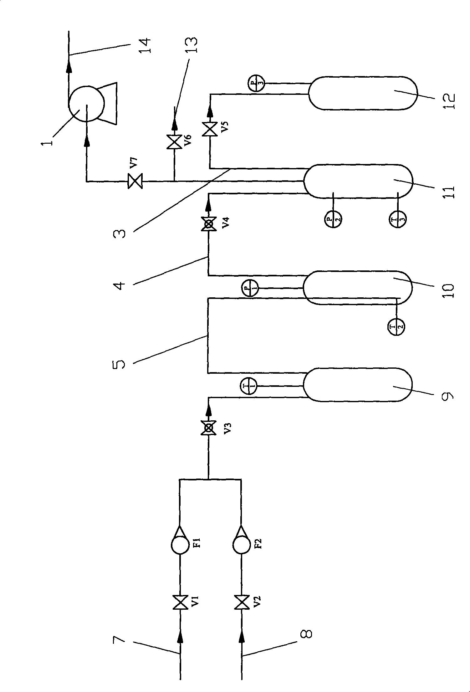 Method for preparing tungsten hexafluoride gas