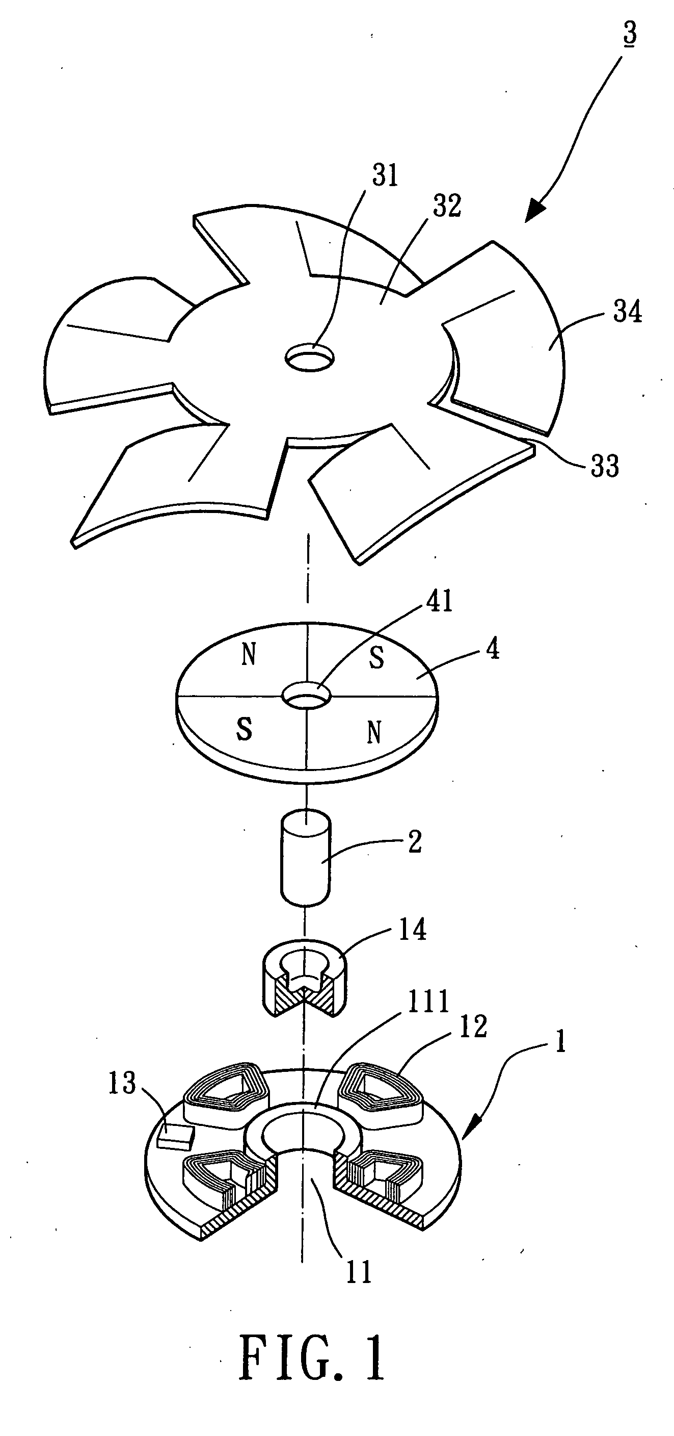 Simplified fan device having a thin-type structure with a minimum air gap for reducing an axial thickness