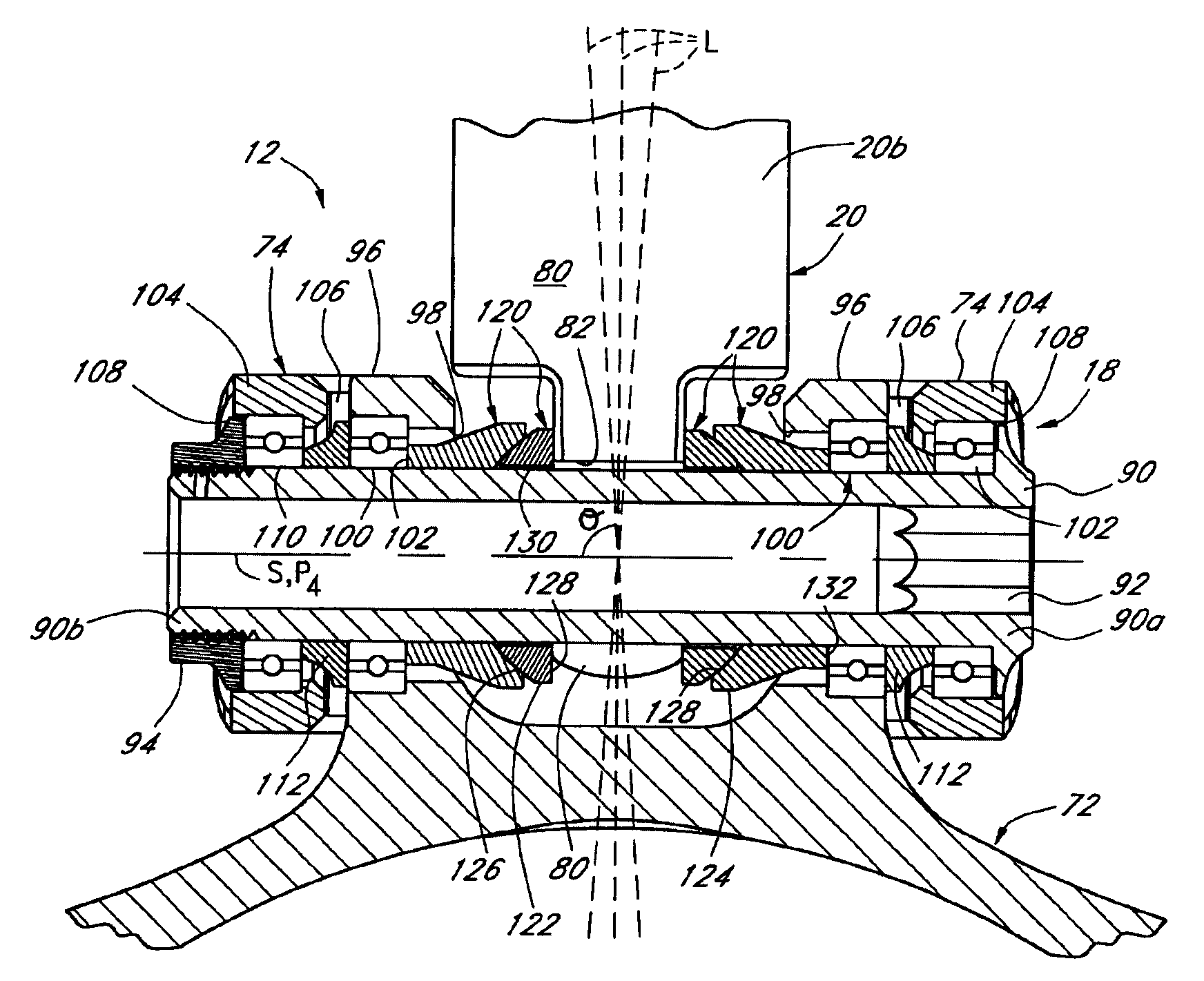 Shock absorber mounting assembly for a bicycle