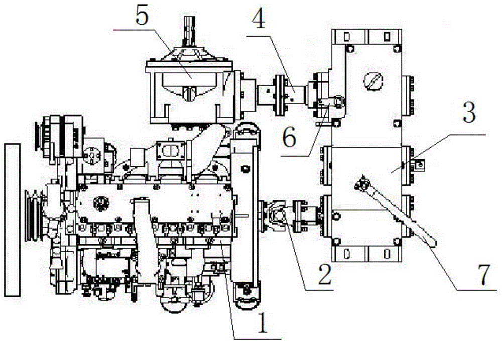 Direct connection transmission gearbox assembly for caterpillar tractor and caterpillar tractor with same