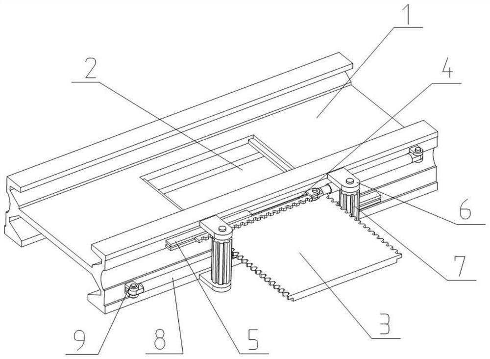 discharging-opening-inserting-plate-opening-and-closing-device-of