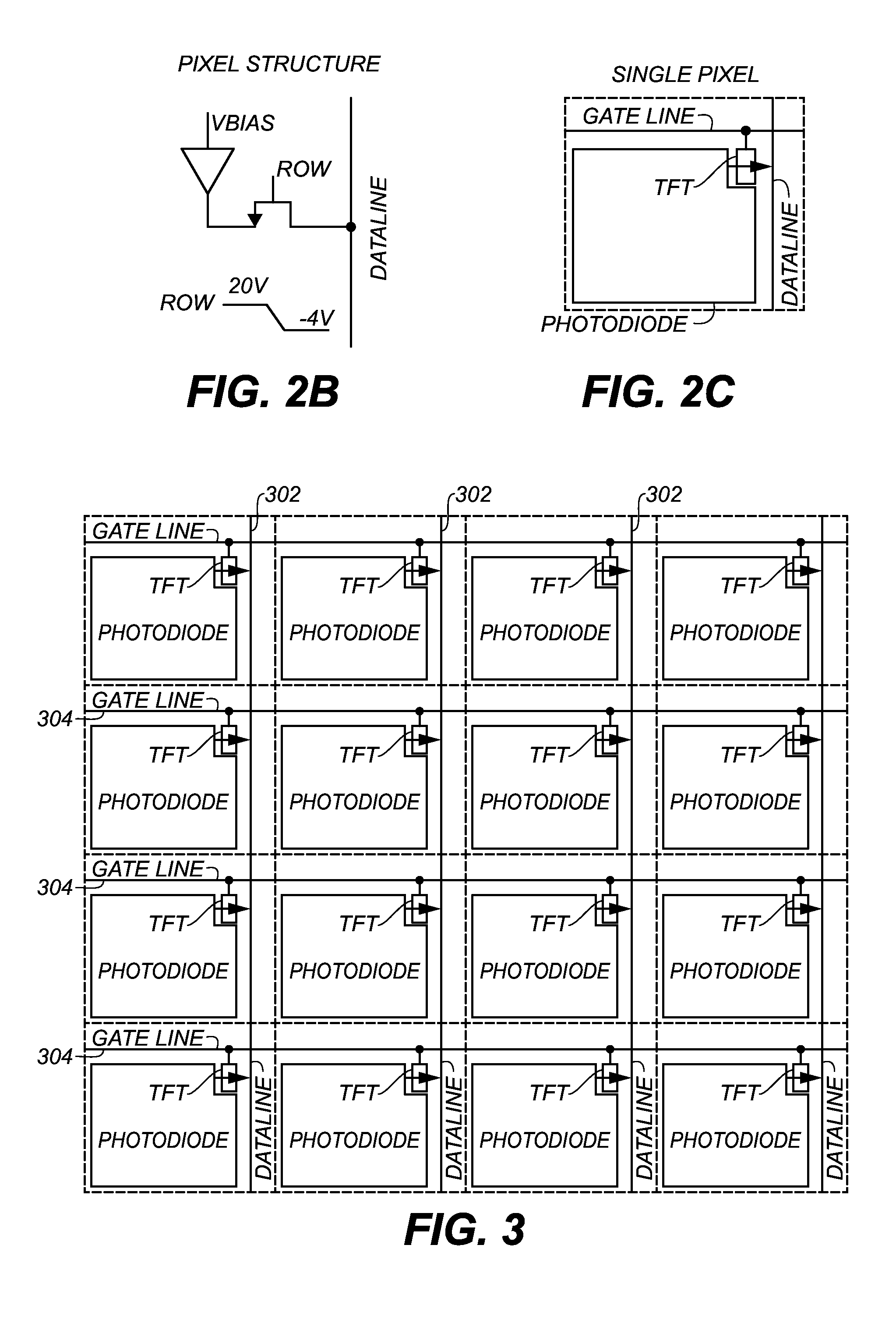 Apparatus and method using a dual gate TFT structure