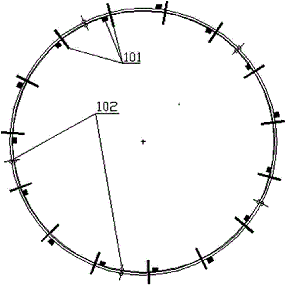 Welding method of maritime crane barrel neck opening