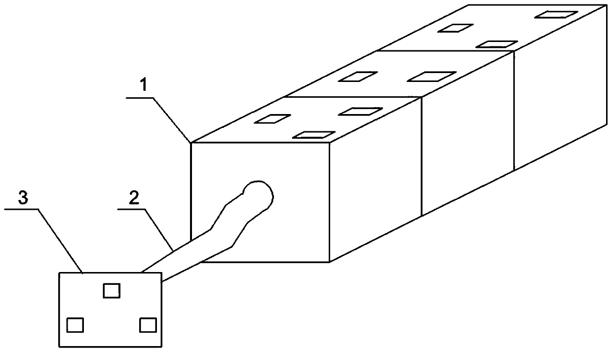 Plug-in strip for adjusting the flip angle