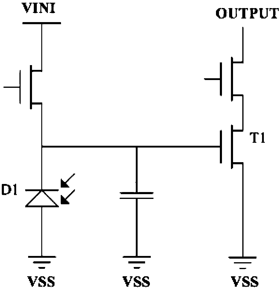 Pixel unit circuit for organic LED of active matrix, and display panel