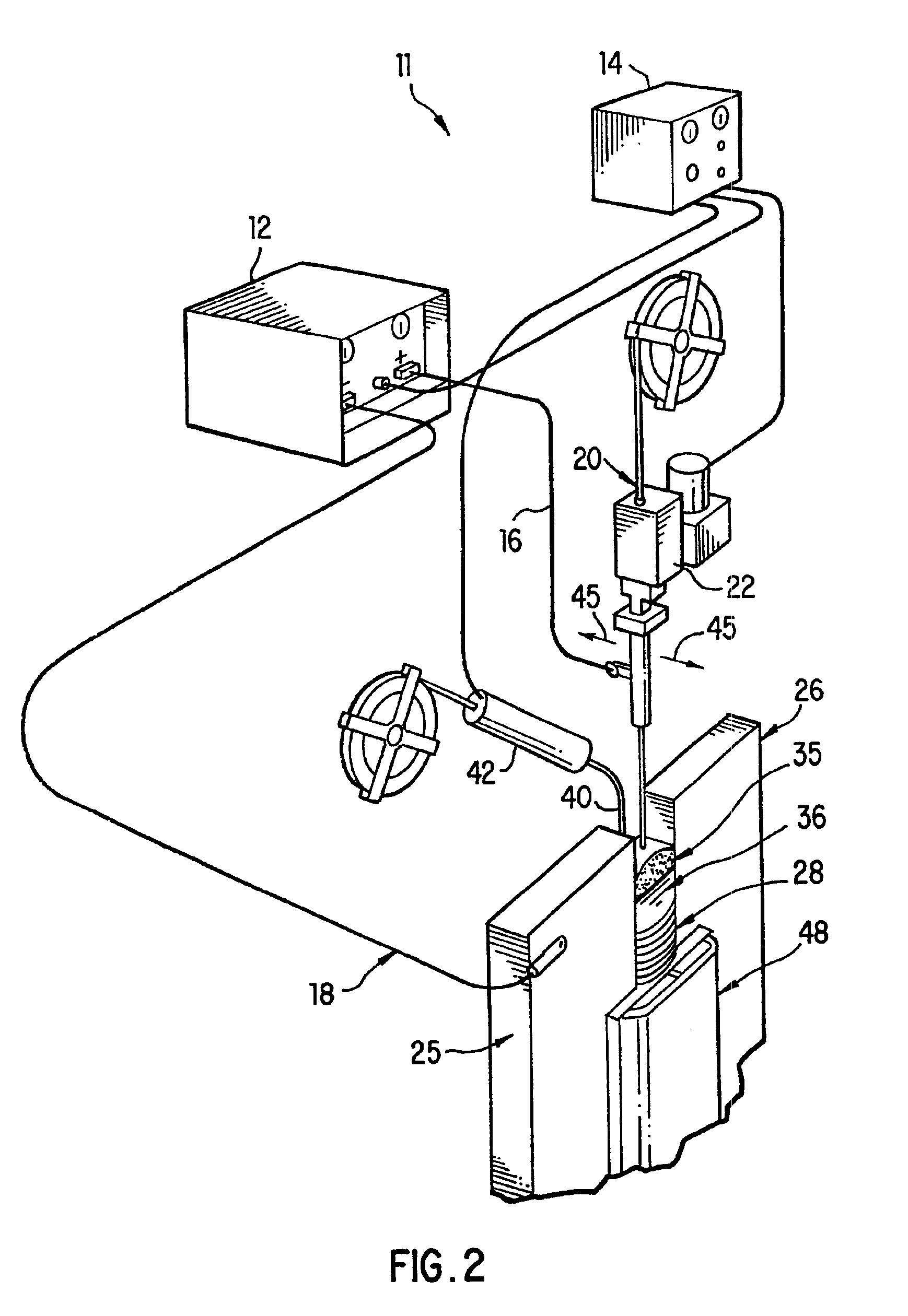 Controlled composition welding method
