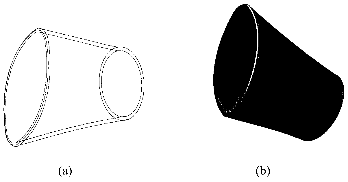 Low-flowing-pressure-loss special-shaped gradient exhaust structure