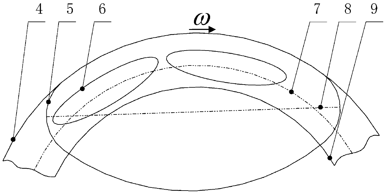 Low-flowing-pressure-loss special-shaped gradient exhaust structure