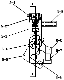 End effector of taking and placing mechanical arm for heat-forming box type furnace