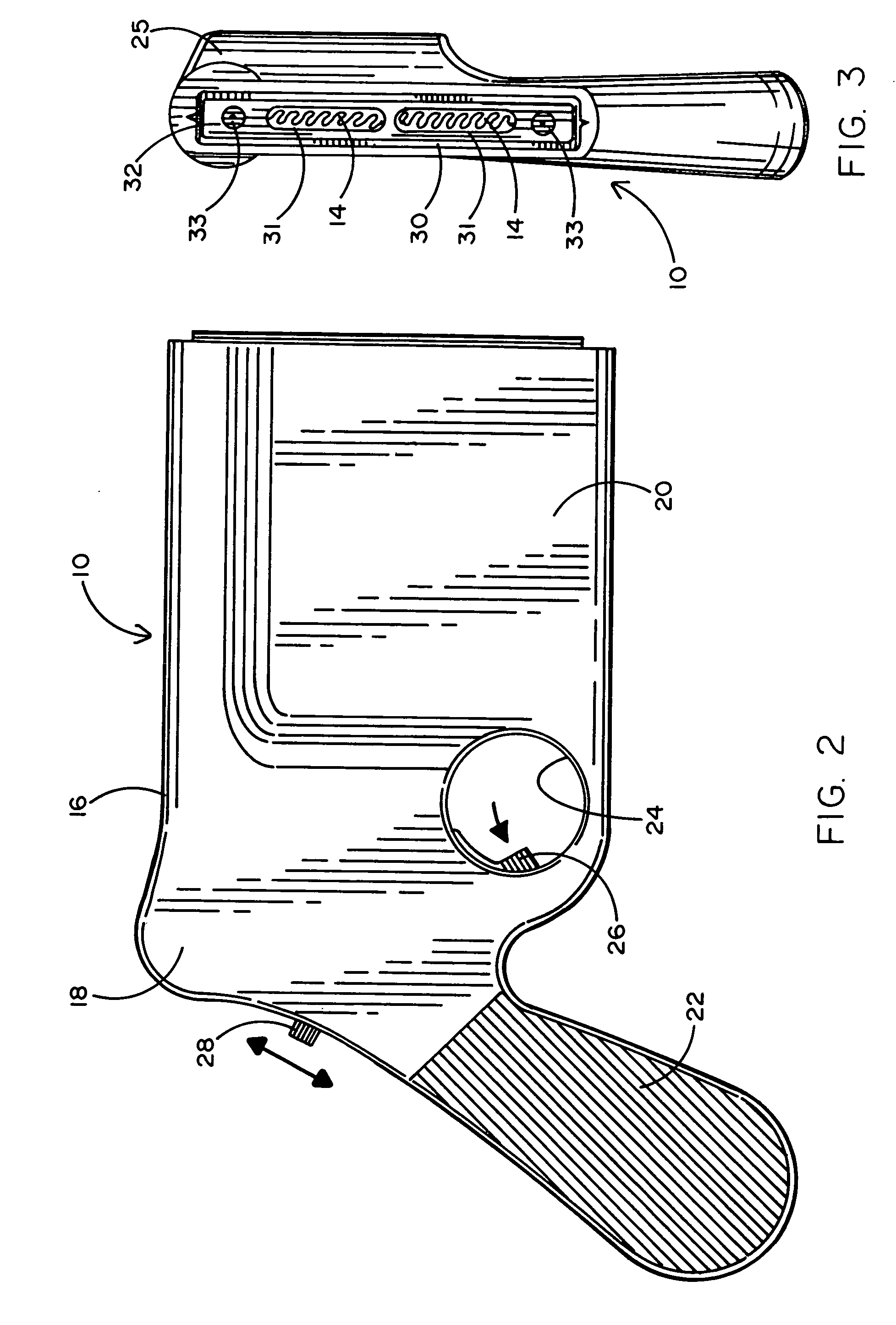 Non-lethal electrical discharge weapon having a slim profile