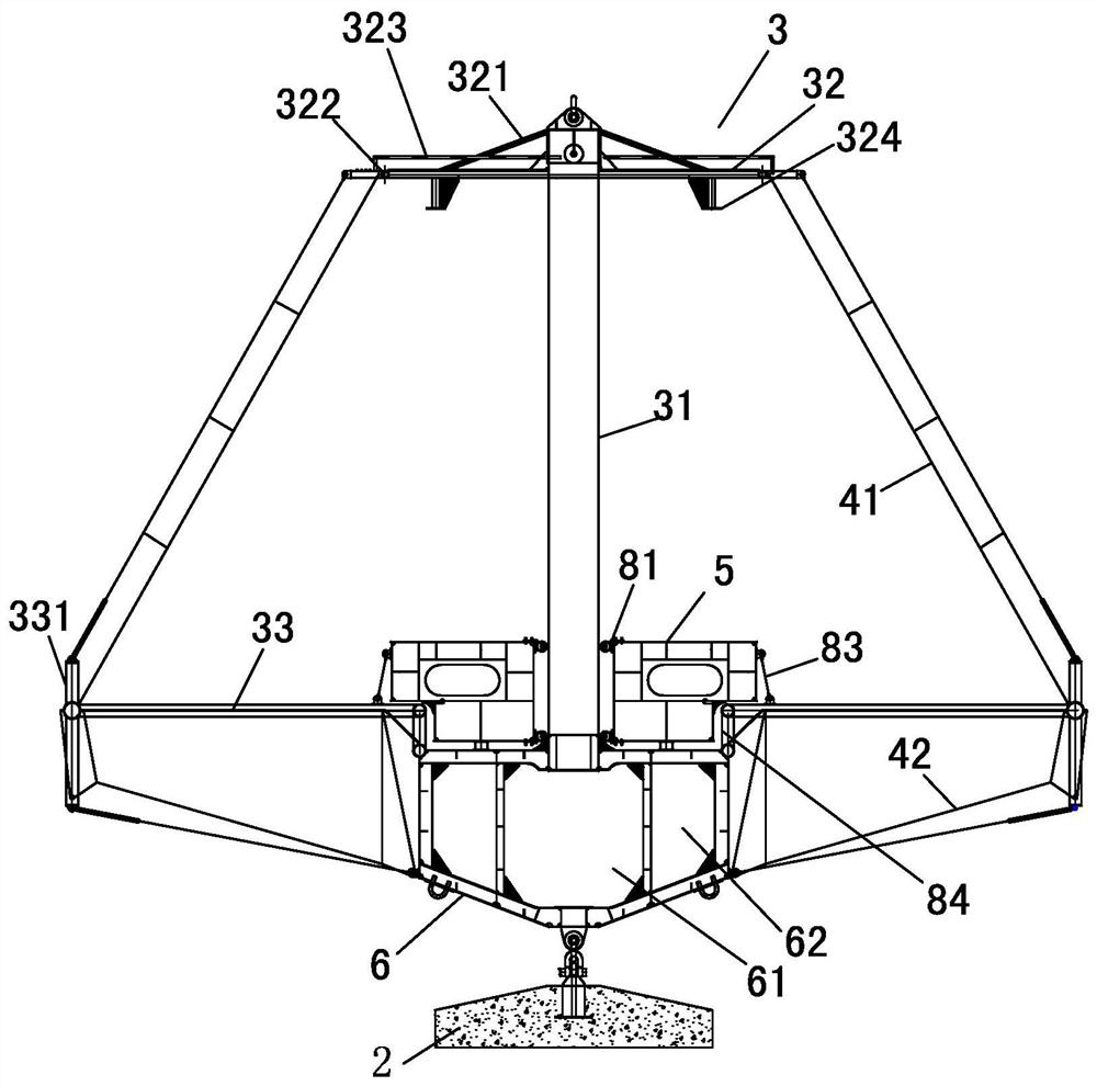 Buoyancy regulation and control lifting type breeding caisson and operation method thereof