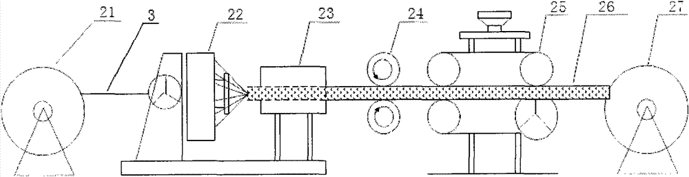 Method for manufacturing flexible oil pumping rope
