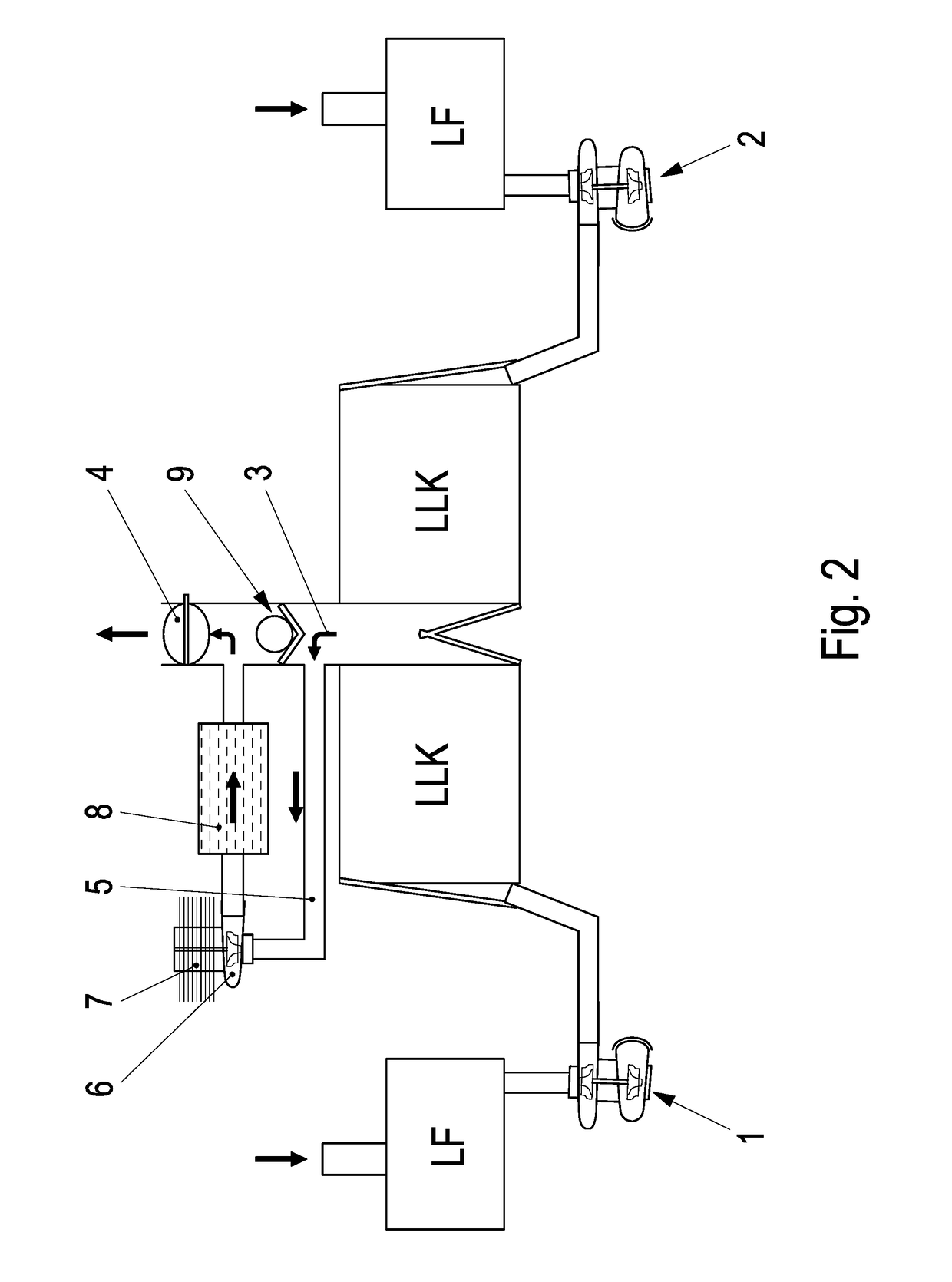 Supercharging device for an internal combustion engine