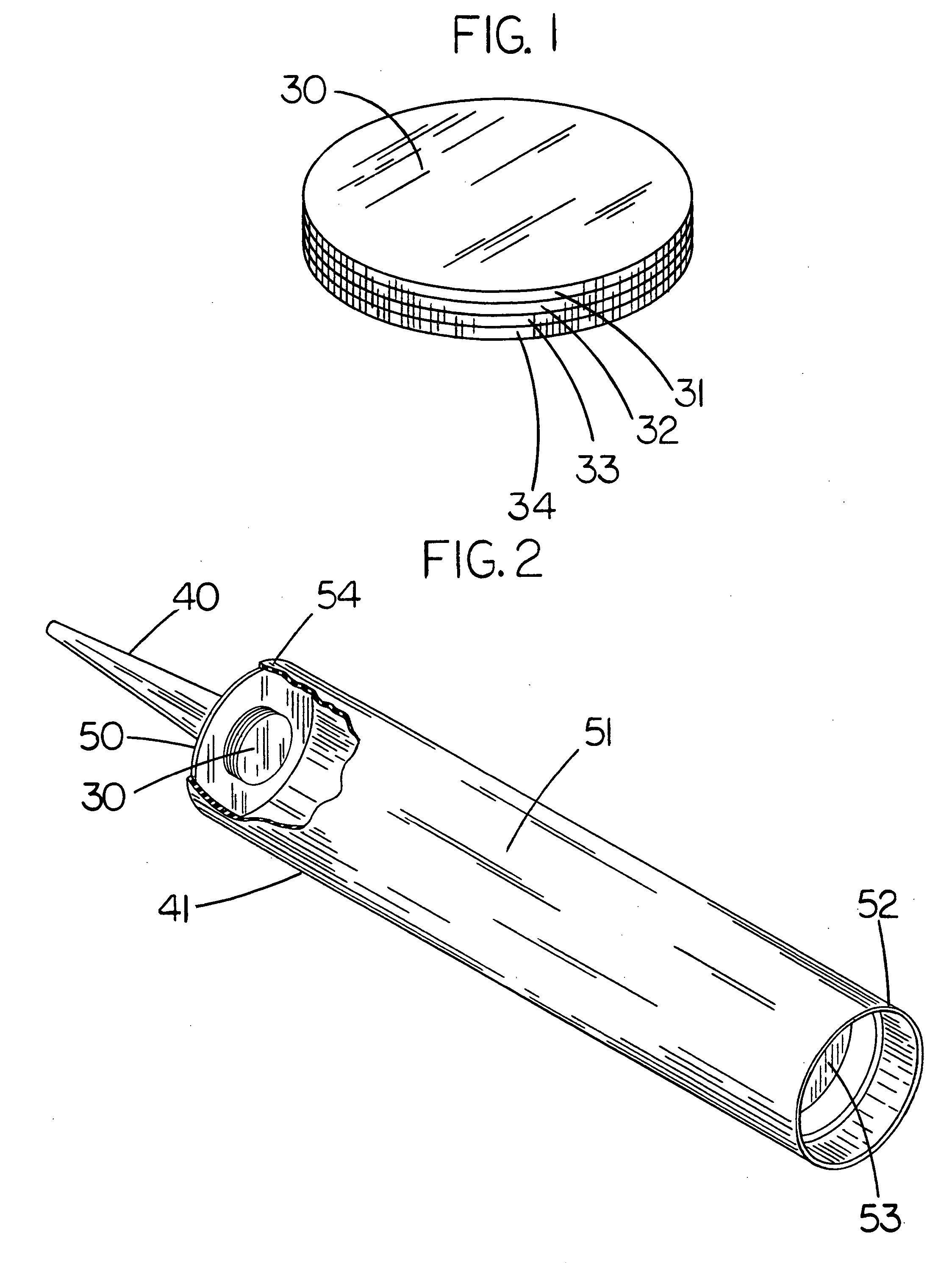 Cartridge nozzle seal opened by internal cartridge pressure