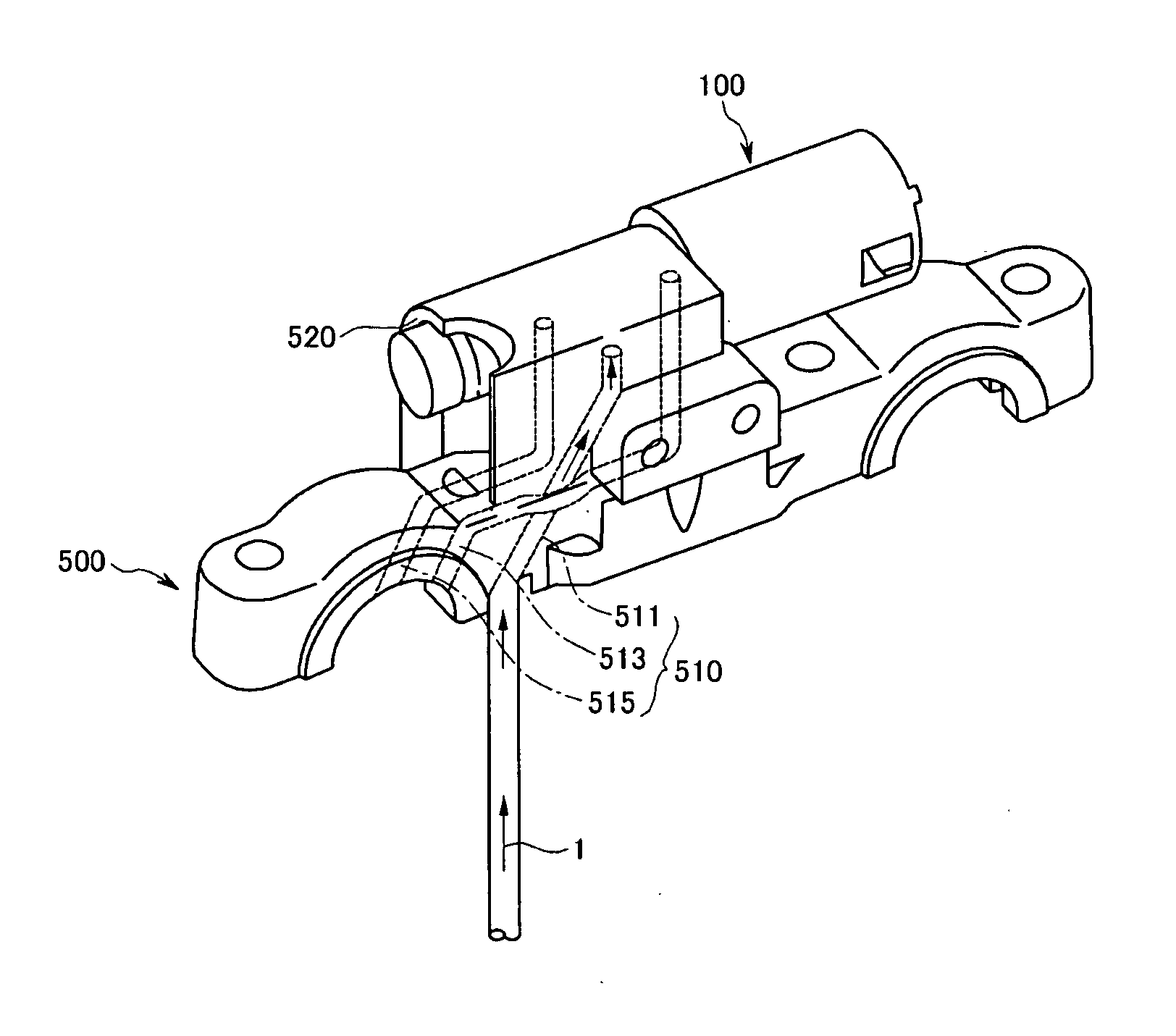 Oil control valve of a vehicle engine