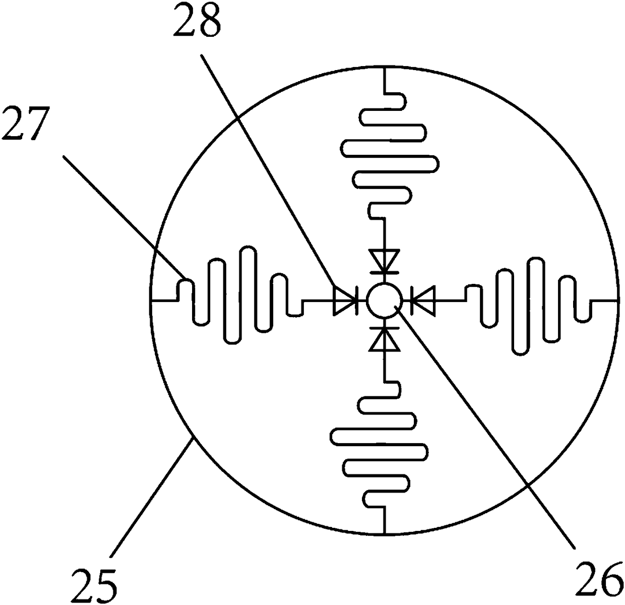 Communication device applied to underground parking lot