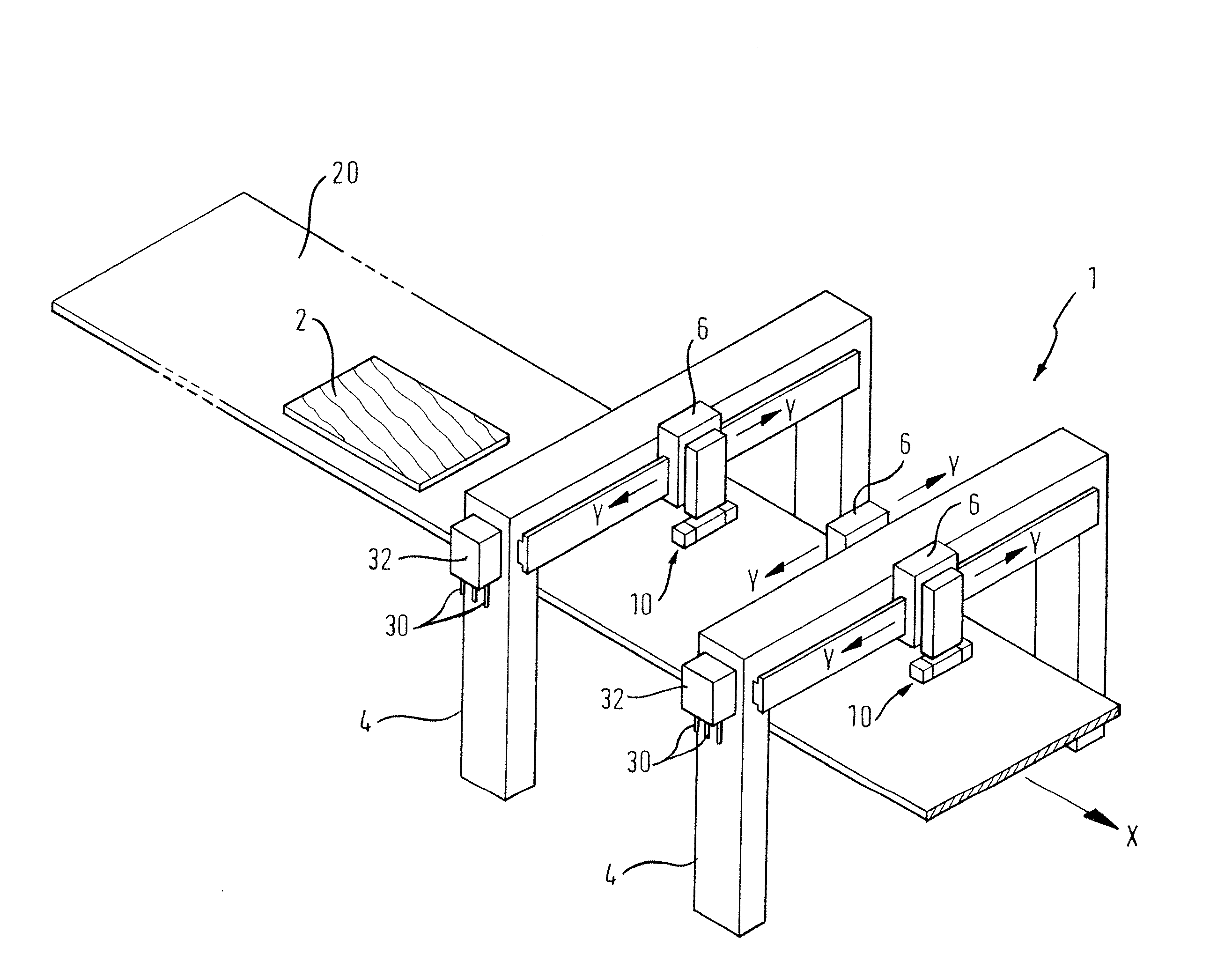 Device For Patterning Workpieces