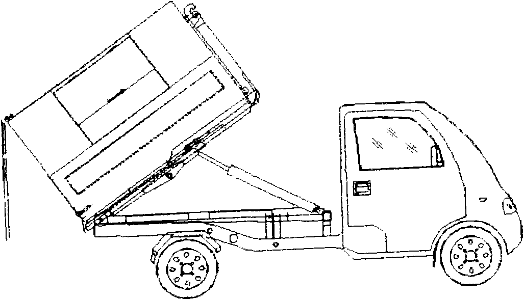 Compartment detachable garbage truck