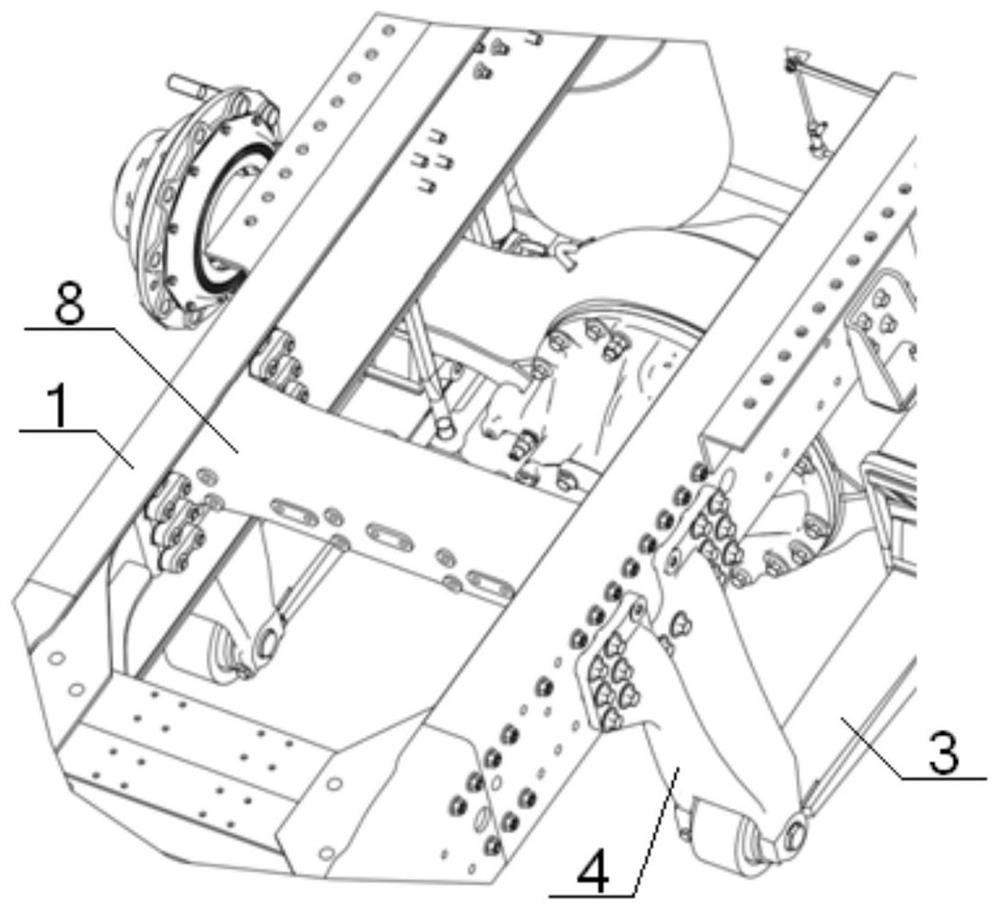 A Composite Air Suspension System Without Matching Thrust Rods
