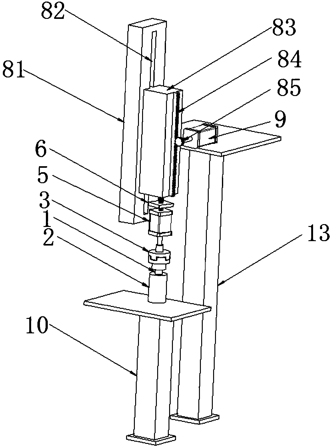 Mobile phone camera LENS automatic locking jig and locking device and method