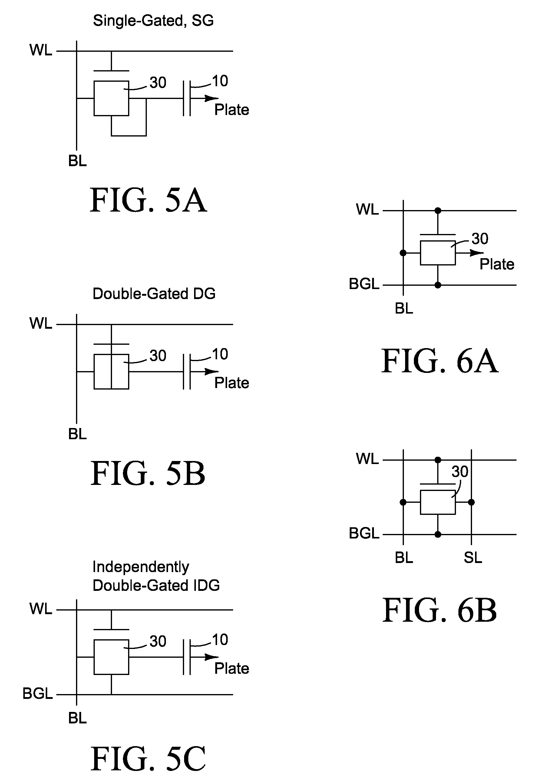 Independently-double-gated transistor memory (IDGM)