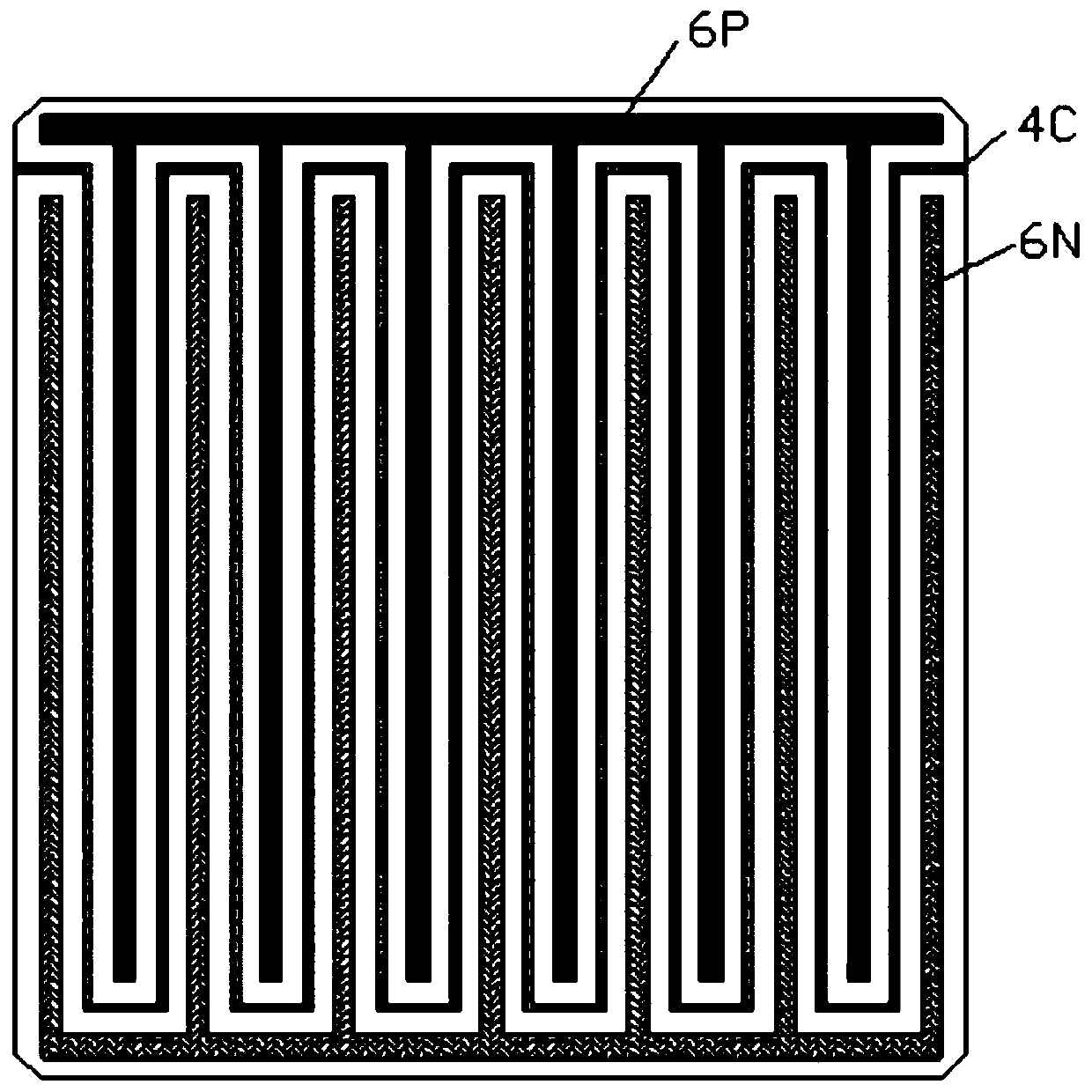 Manufacturing method of back contact heterojunction solar cell with double-sided power generation