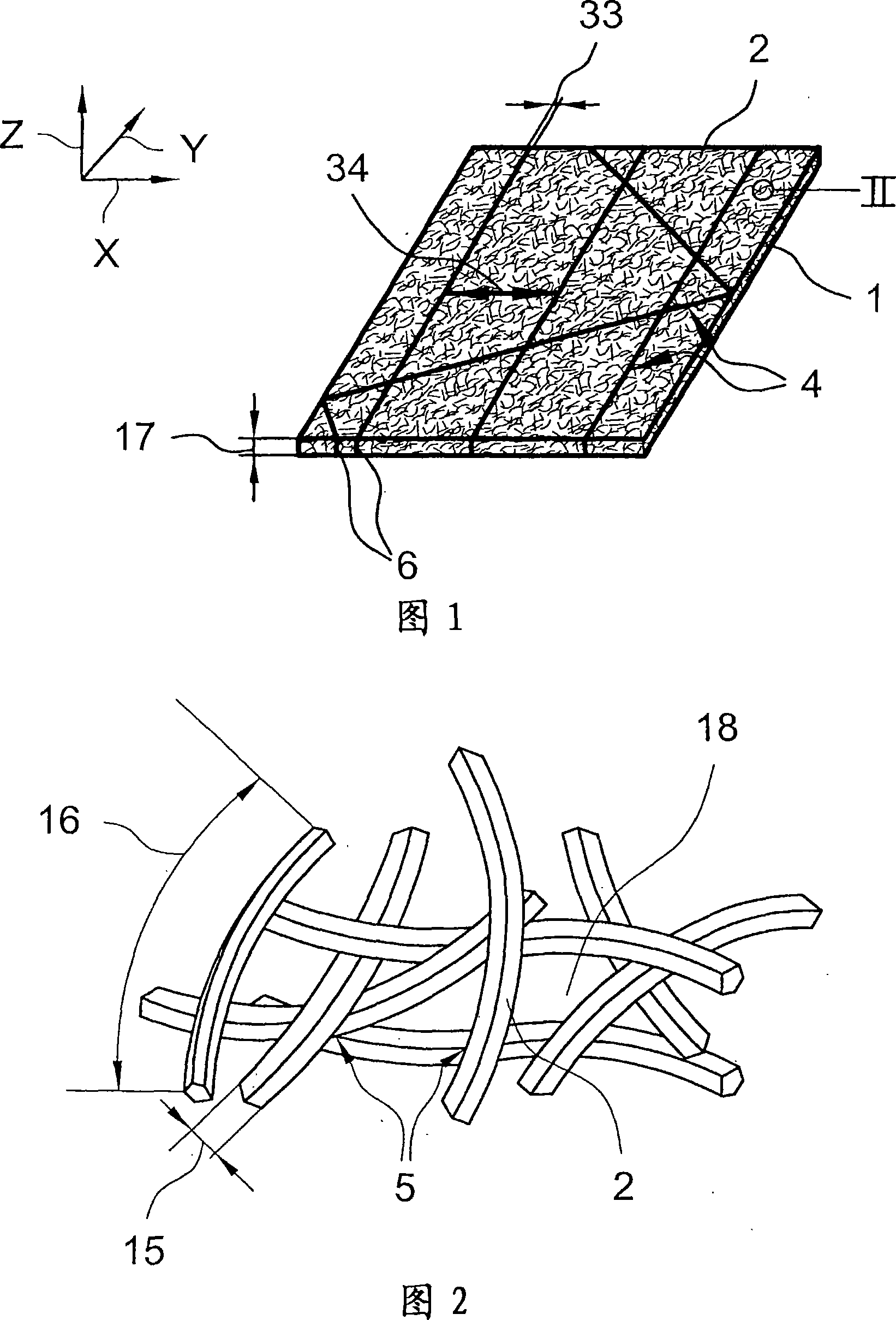 Joining metal wire filaments to nonwoven structures for producing honey-comb bodies