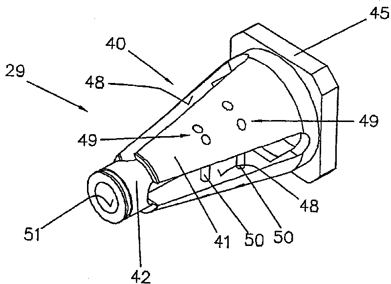 Device and method for transporting a welding rod