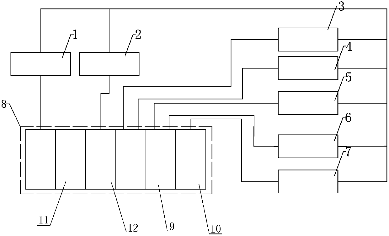 Transformer forced oil circulation water-cooling cooler simulation control system