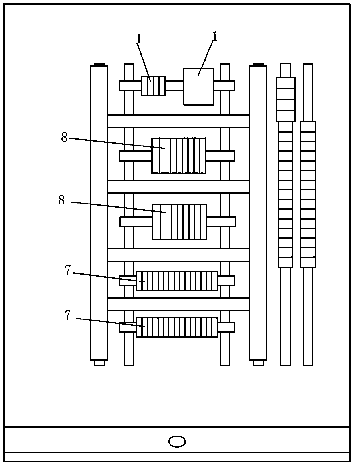 Transformer forced oil circulation water-cooling cooler simulation control system