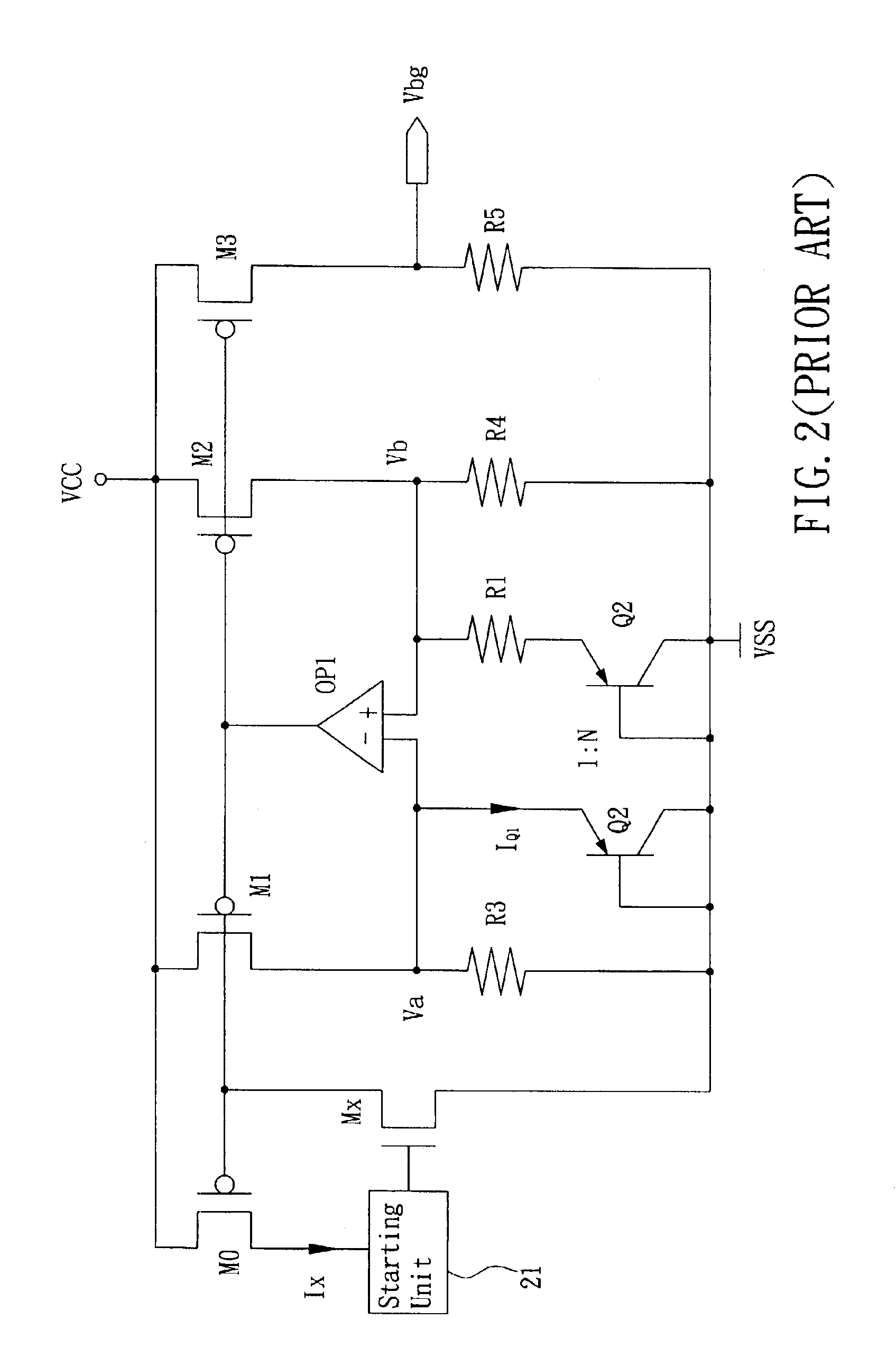 Fast start-up low-voltage bandgap voltage reference circuit