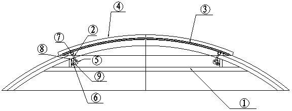 Circular-arc automatic louver