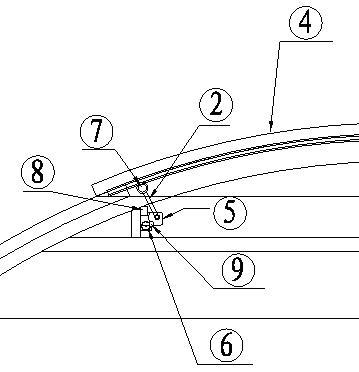 Circular-arc automatic louver