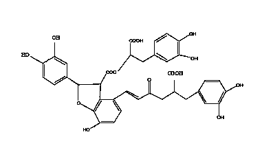 Salvianolic acid B containing medicine effective for wound healing and preparation method thereof