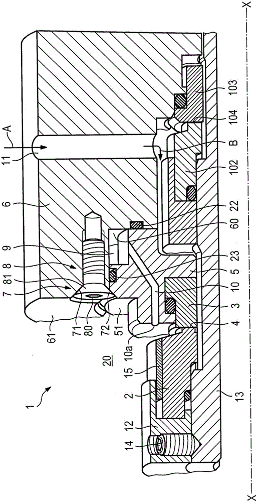 Slide ring seal arrangement with a simplified structure