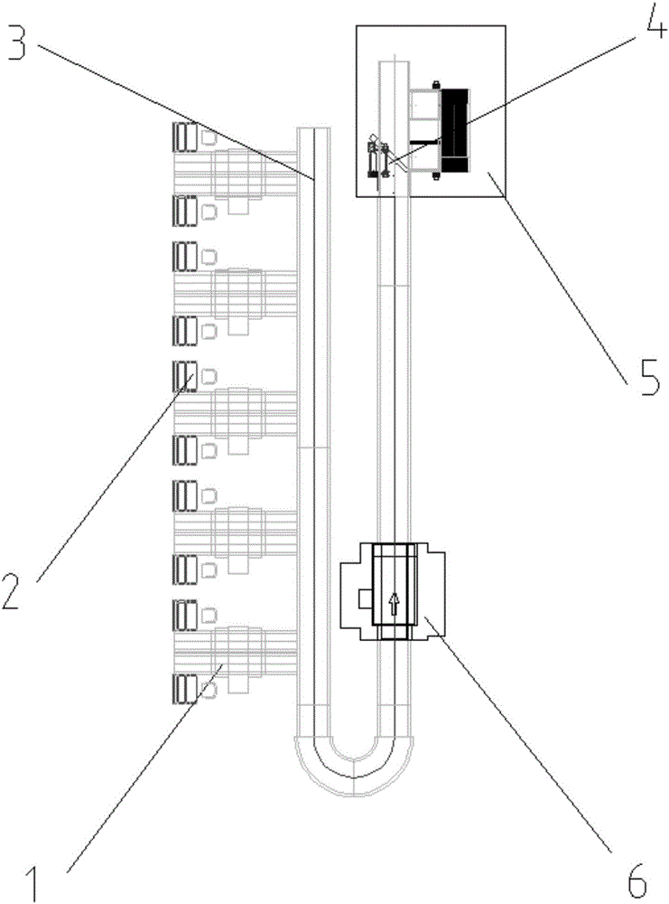 Airport passenger checked baggage security inspection device and using method thereof