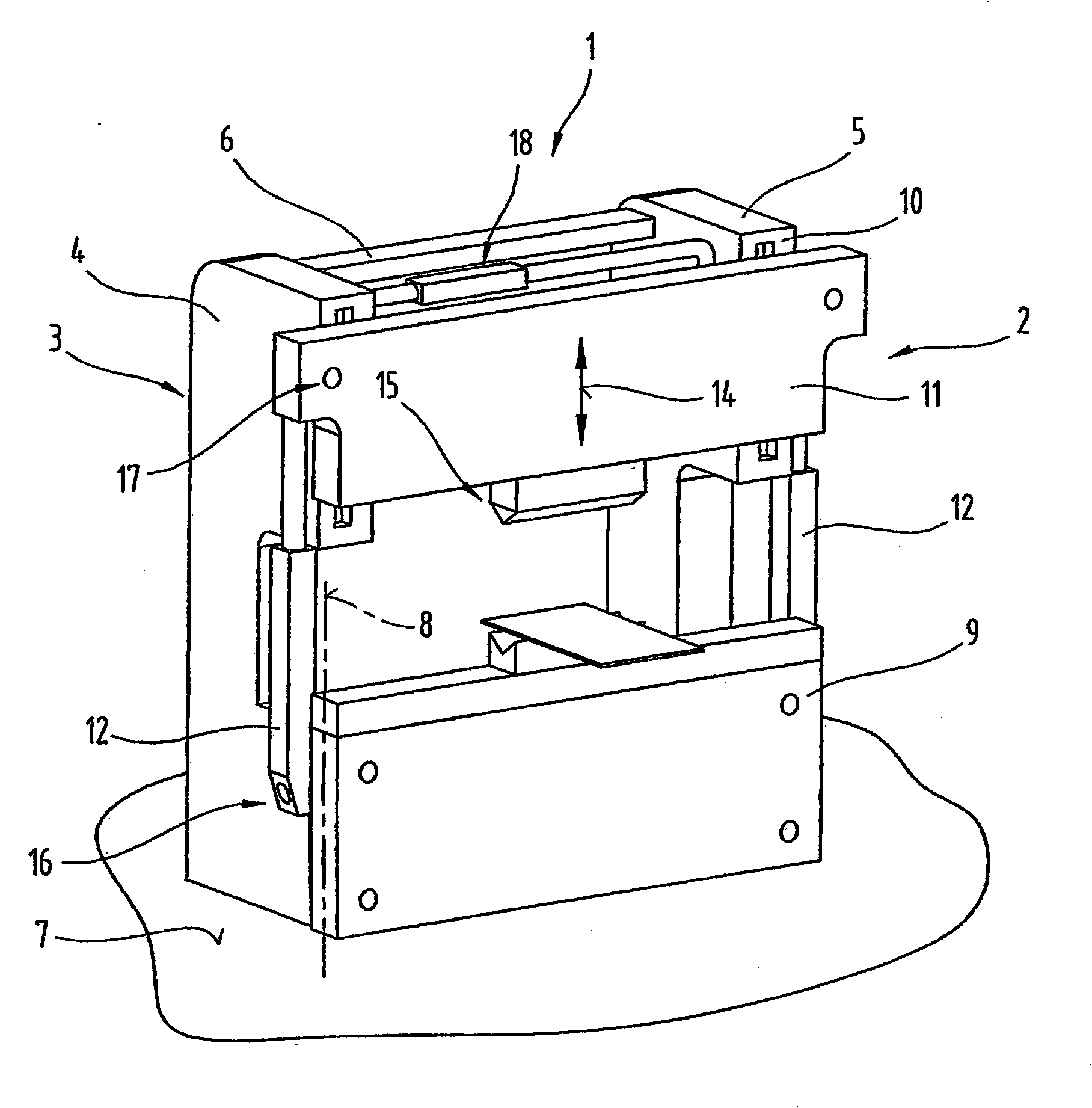 Drive device for a bending press