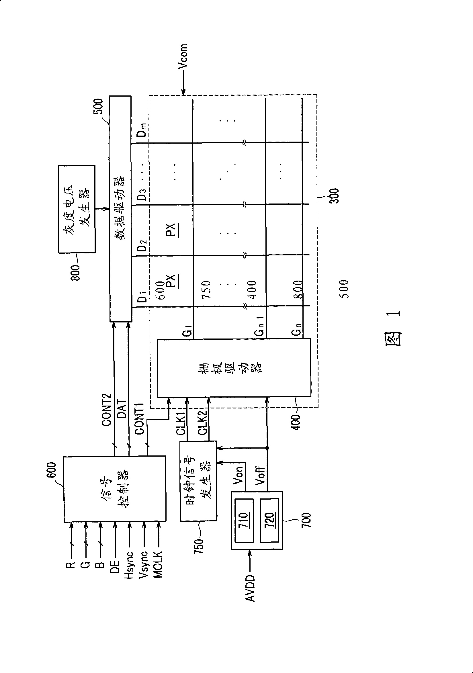 Drive device for LCD device and LCD device including the same