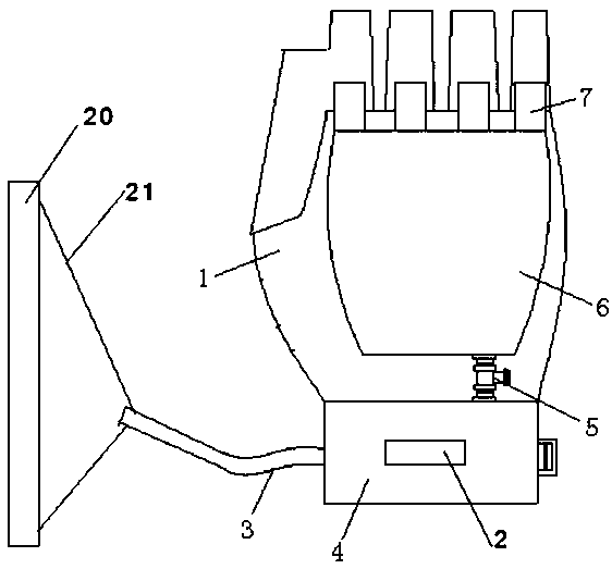 Novel anti-tube-drawing hand restraining device with monitoring and alarming functions
