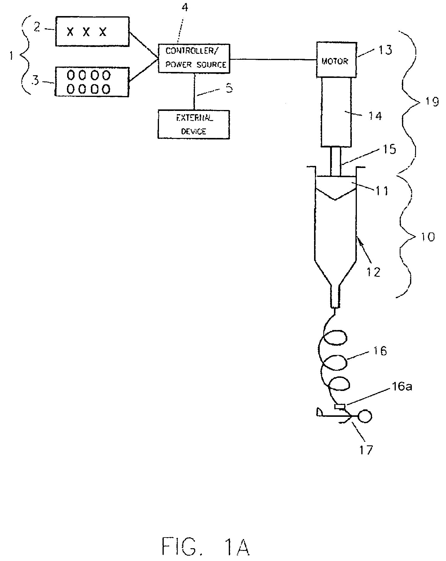 Injection system having an agitation mechanism for circulating a fluid medium