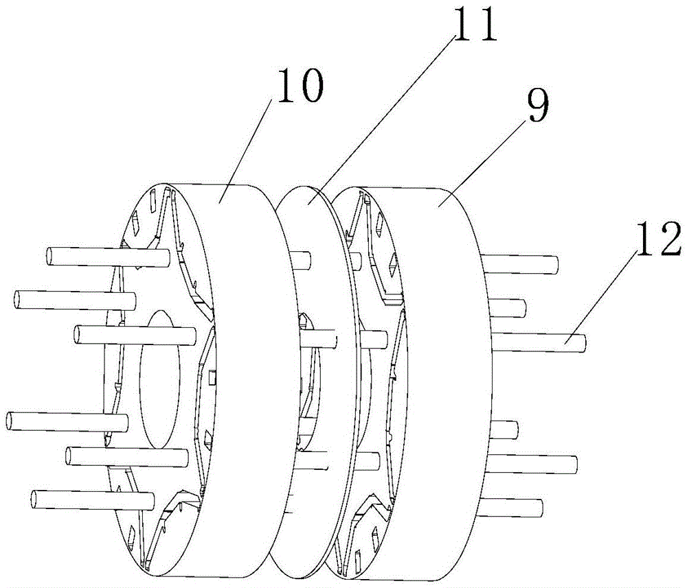 Built-in permanent magnet motor rotor structure and motor with same