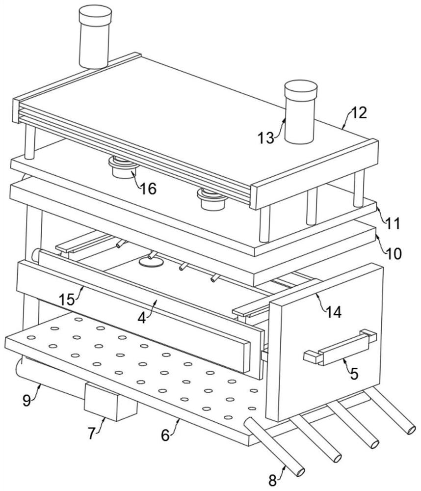 Gas-liquid separation and filtration equipment for dyeing household textiles