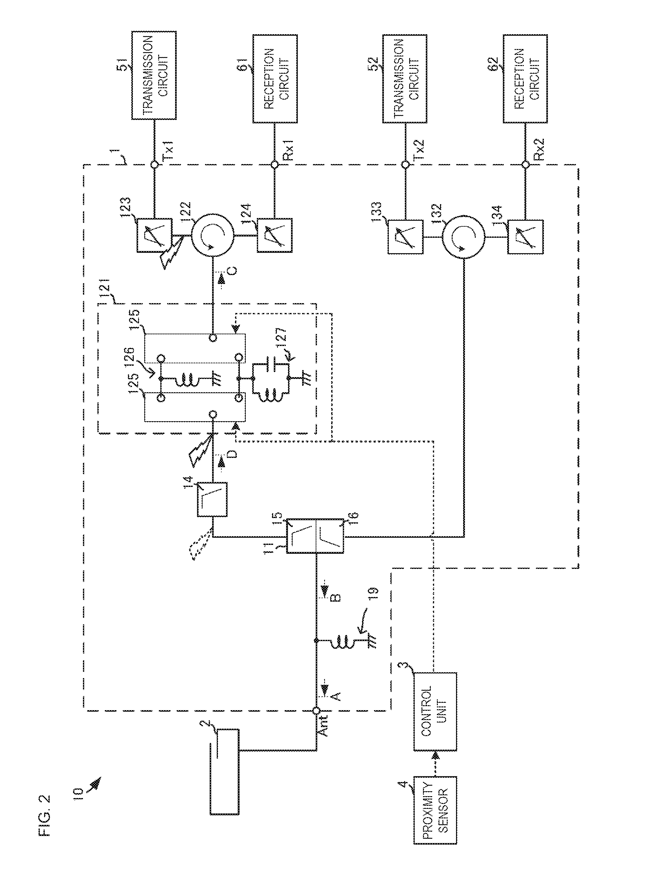 Front end circuit and wireless communication device
